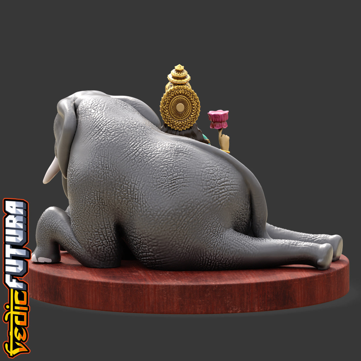 Gaja Lakshmi – Seated with the Royal Elephant