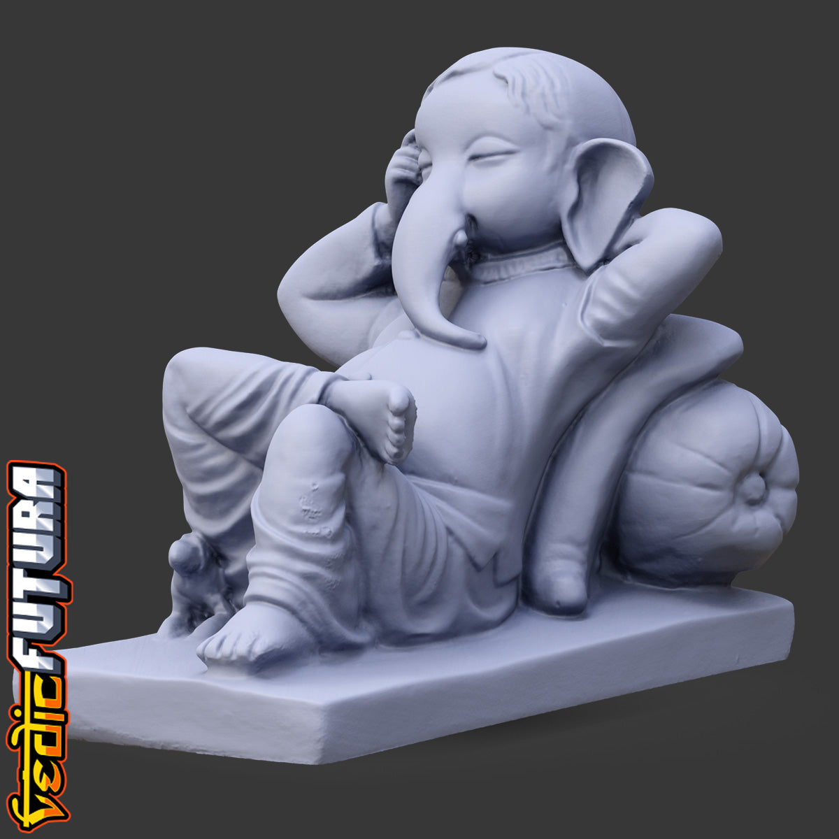 Sleeping Ganesha with Mooshak