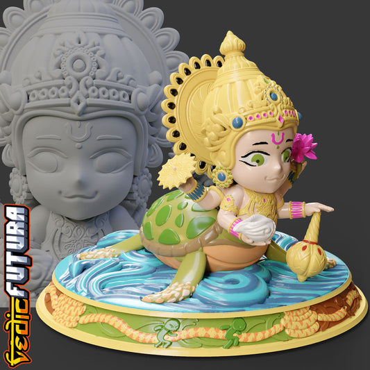 Chibi Kurma-Vishnu's Tortoise Avatar