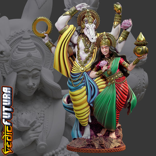 Hayagriva and Lakshmi in Divine Dance