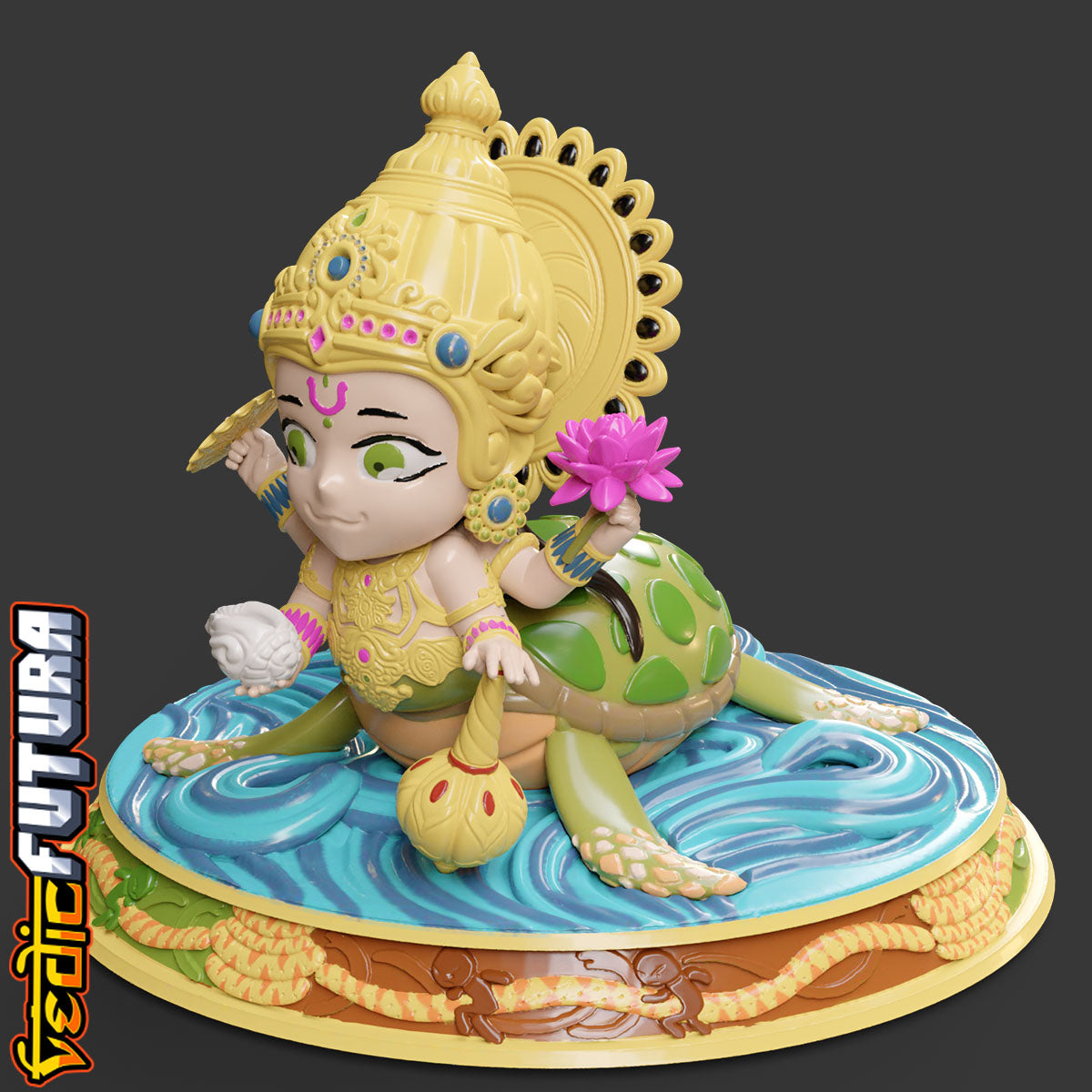 Chibi Kurma-Vishnu's Tortoise Avatar