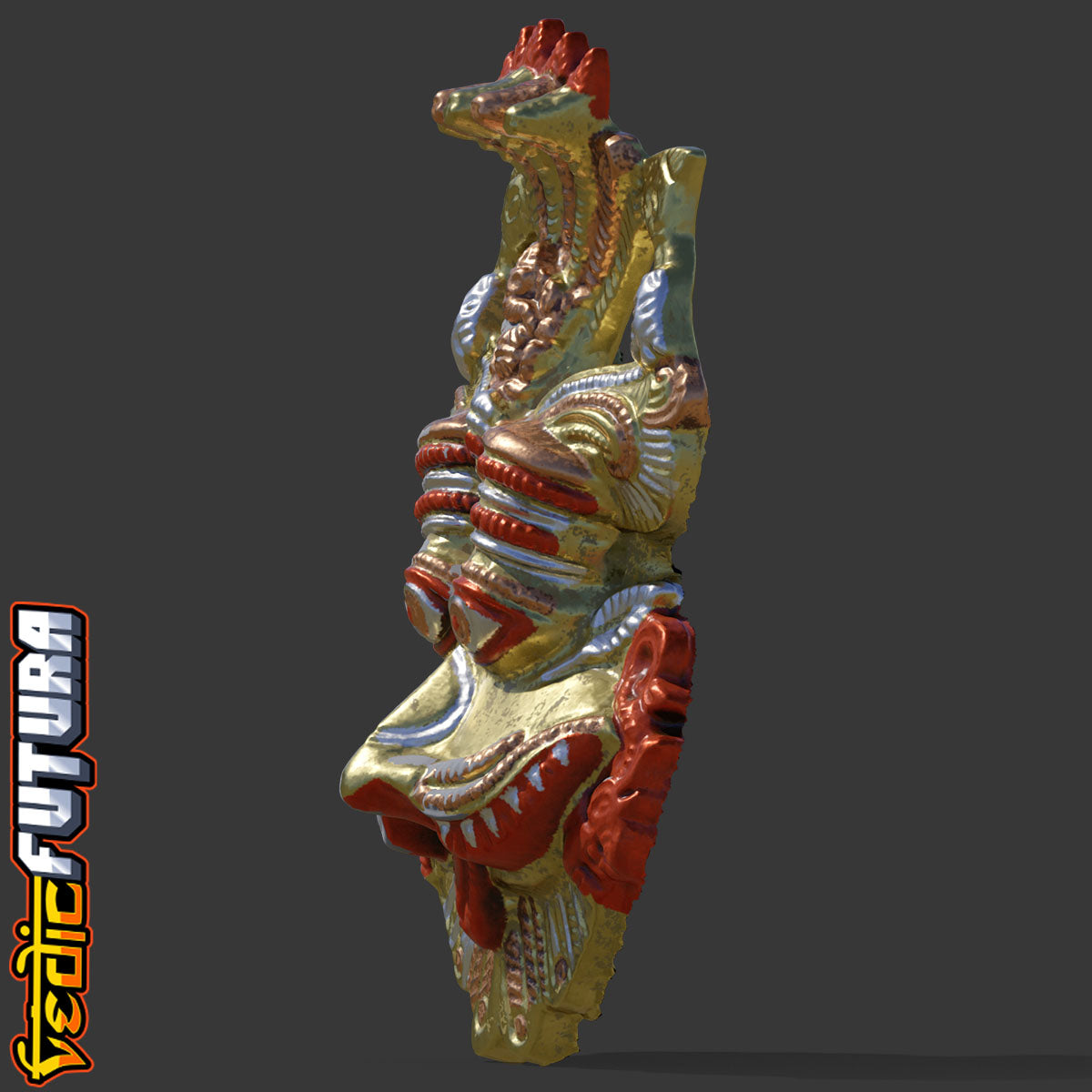 Kirtimukha: The Guardian Face of Glory (4 colour)