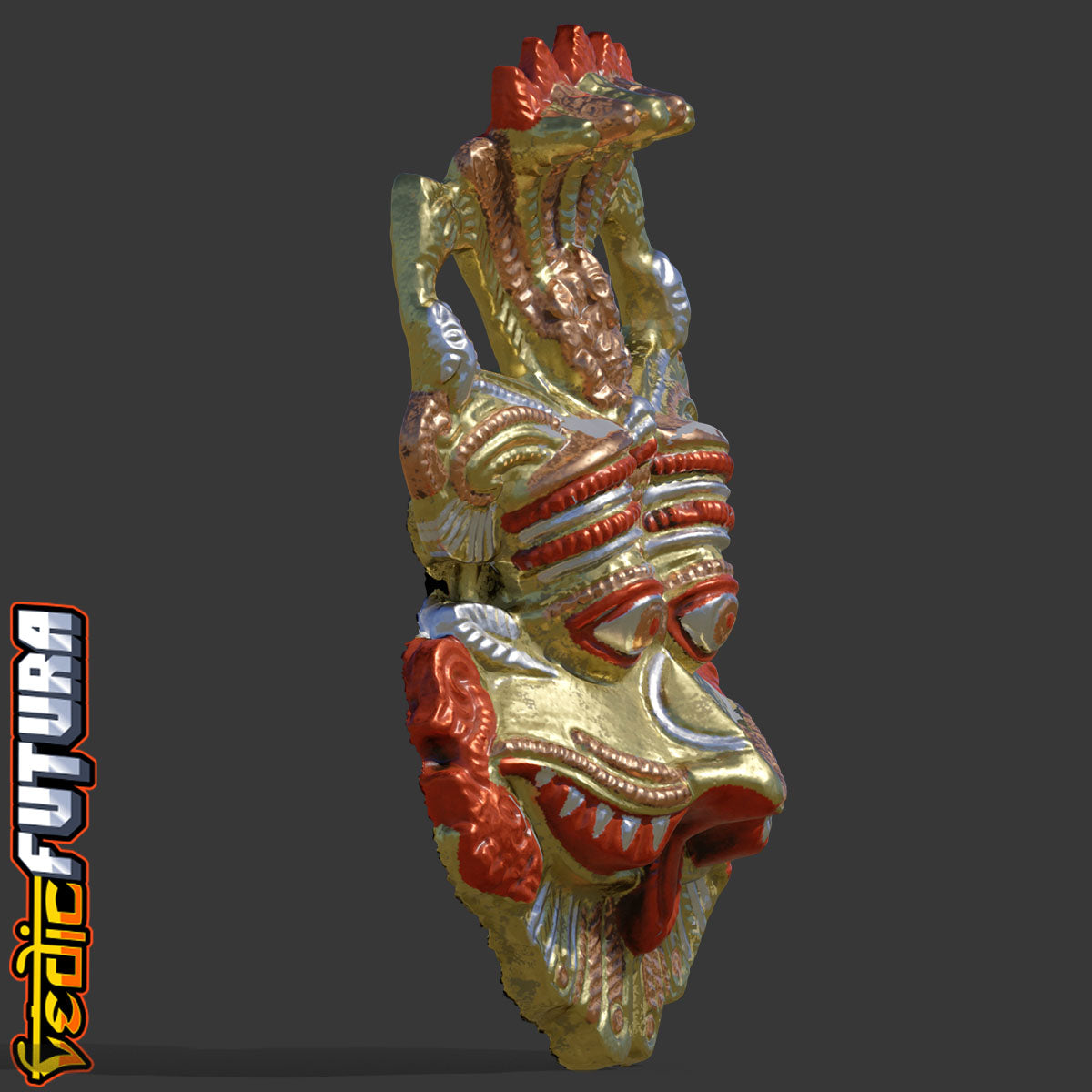 Kirtimukha: The Guardian Face of Glory (4 colour)