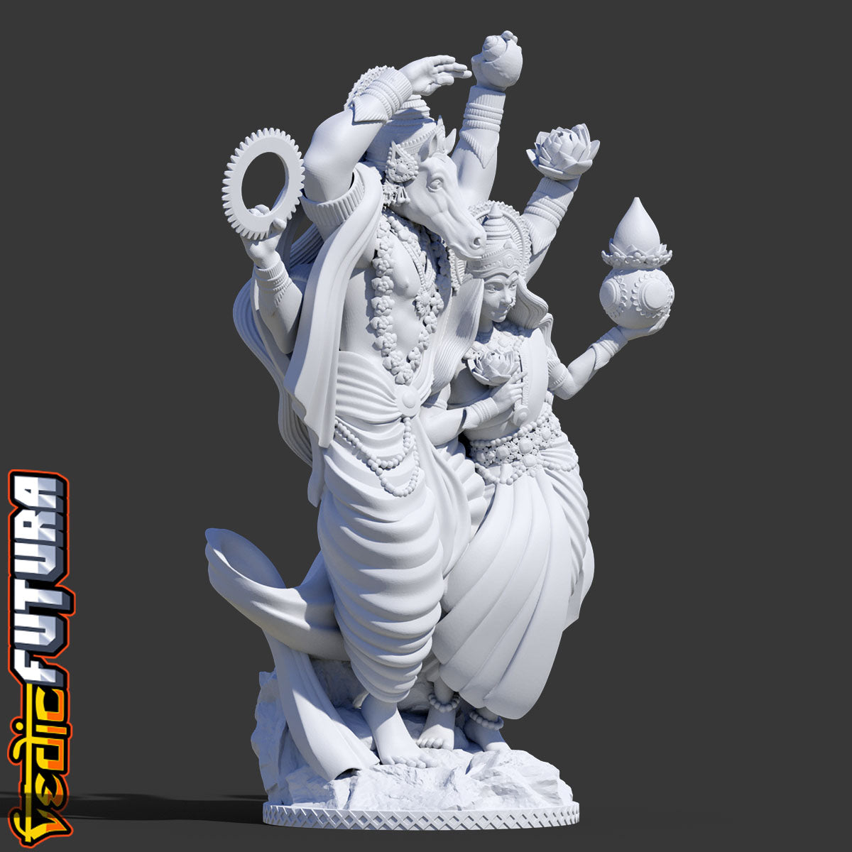 Hayagriva and Lakshmi in Divine Dance