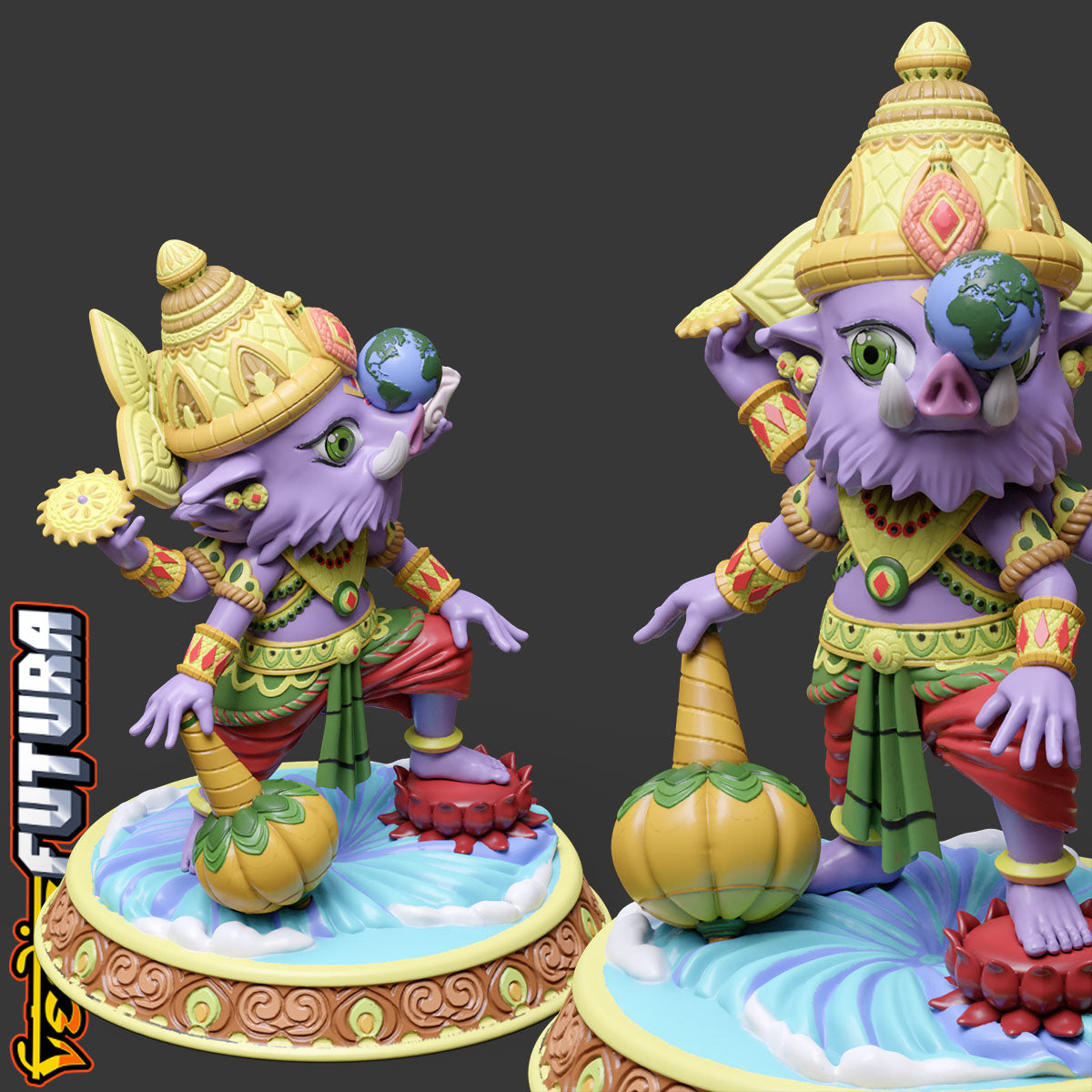 Chibi Varaha - Carrying the Earth