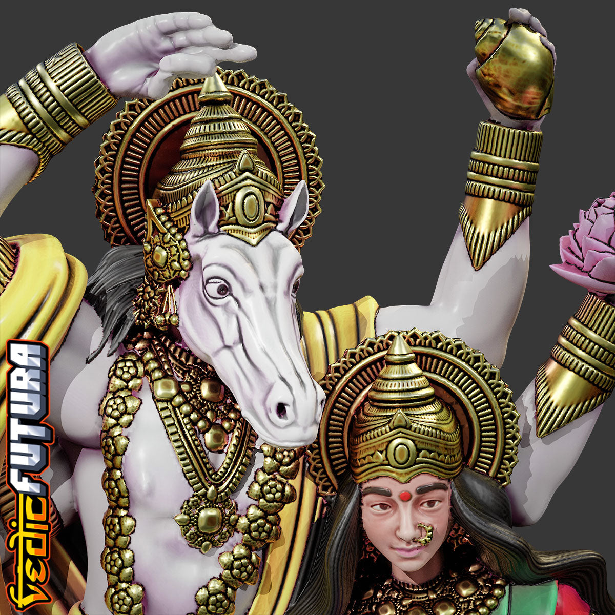 Hayagriva and Lakshmi in Divine Dance