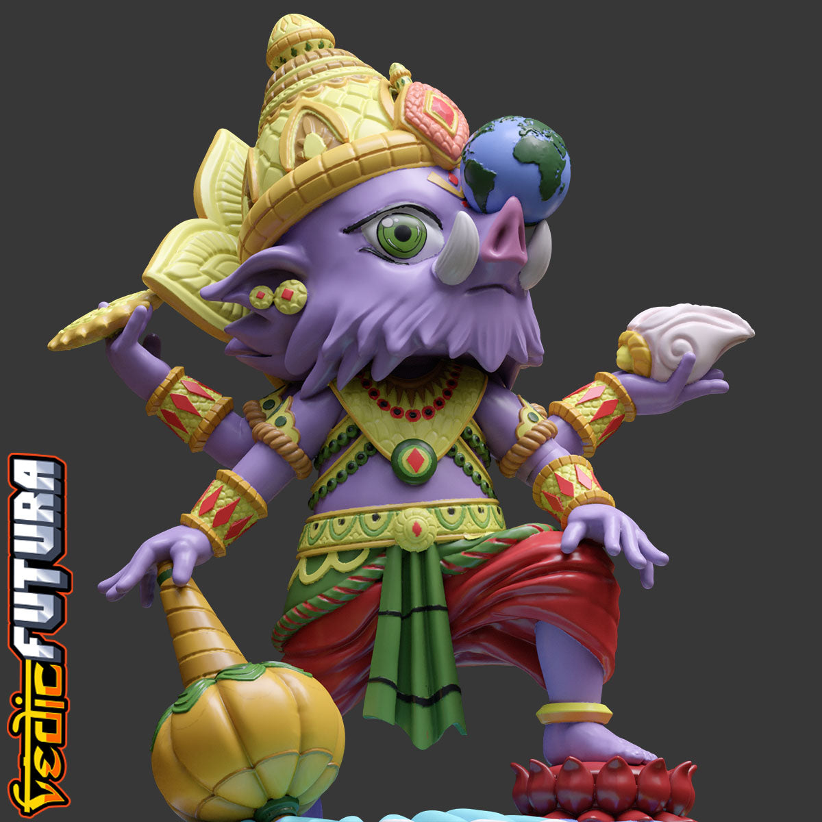 Chibi Varaha - Carrying the Earth