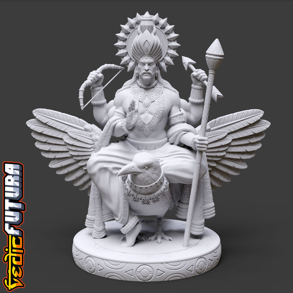 Shani Dev: The Lord of Justice on His Crow