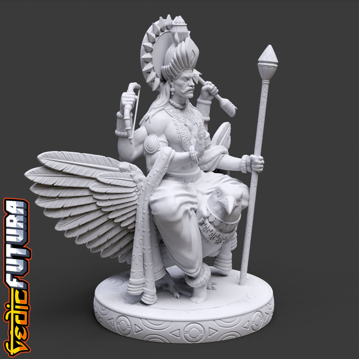 Shani Dev: The Lord of Justice on His Crow