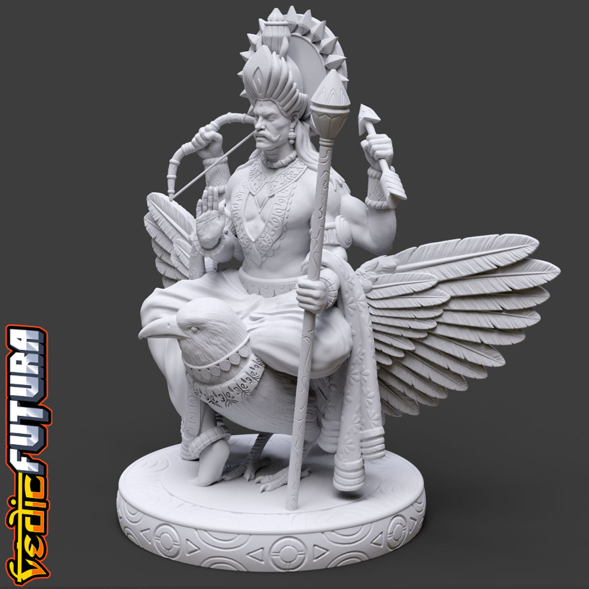 Shani Dev: The Lord of Justice on His Crow