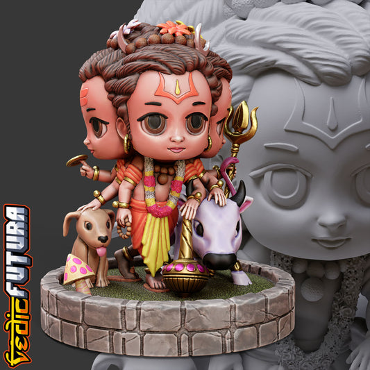 Chibi Dattatreya: The Divine Yogi of the Trimurti