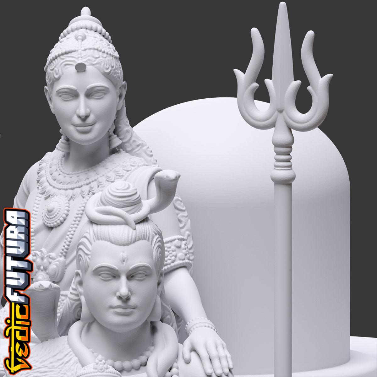 Shiva-Parvati with Child Ganesha: Divine Family