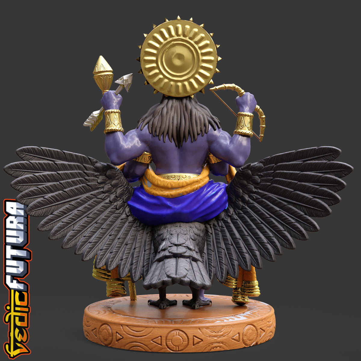 Shani Dev: The Lord of Justice on His Crow