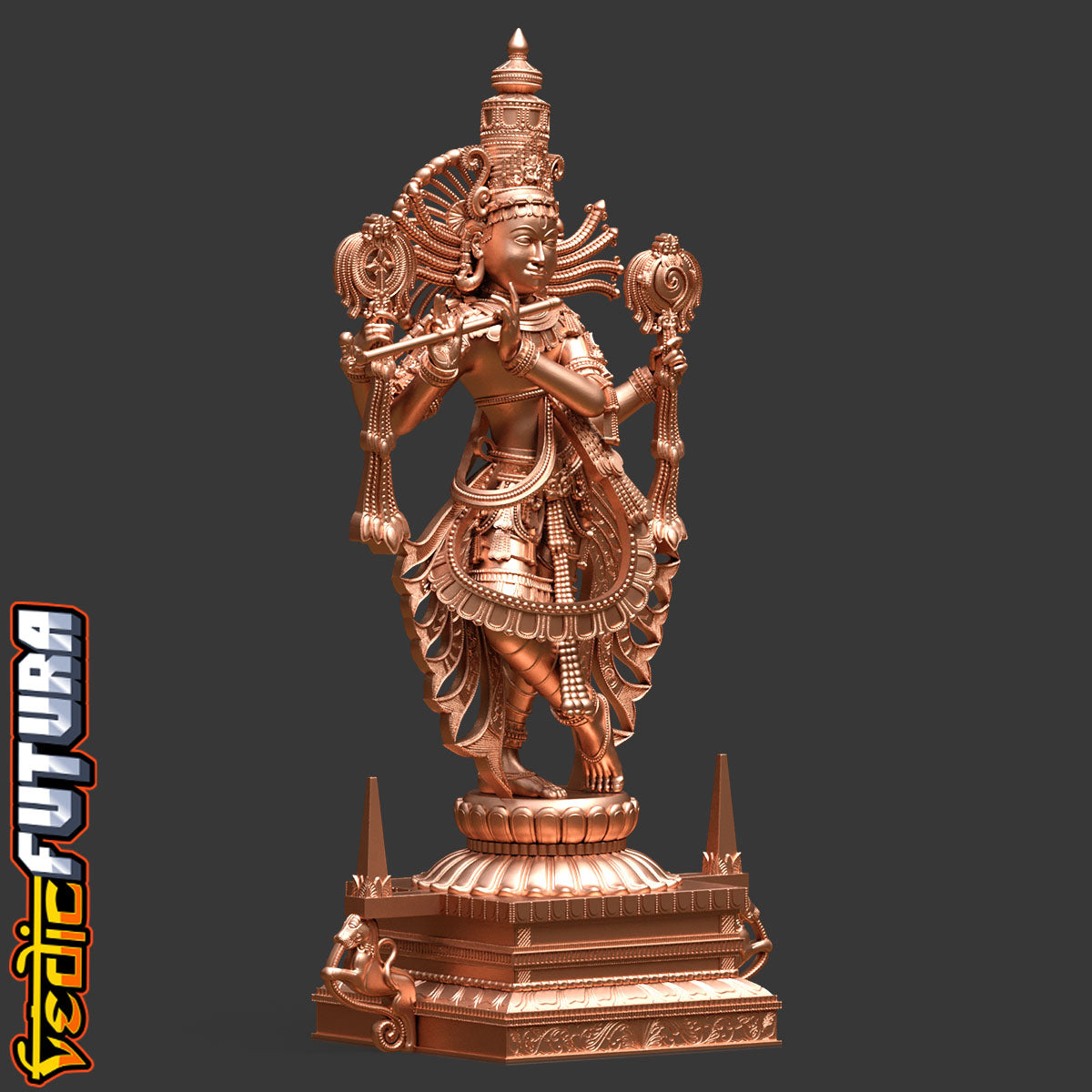 Ornate Venugopal in Hoysala Tradition