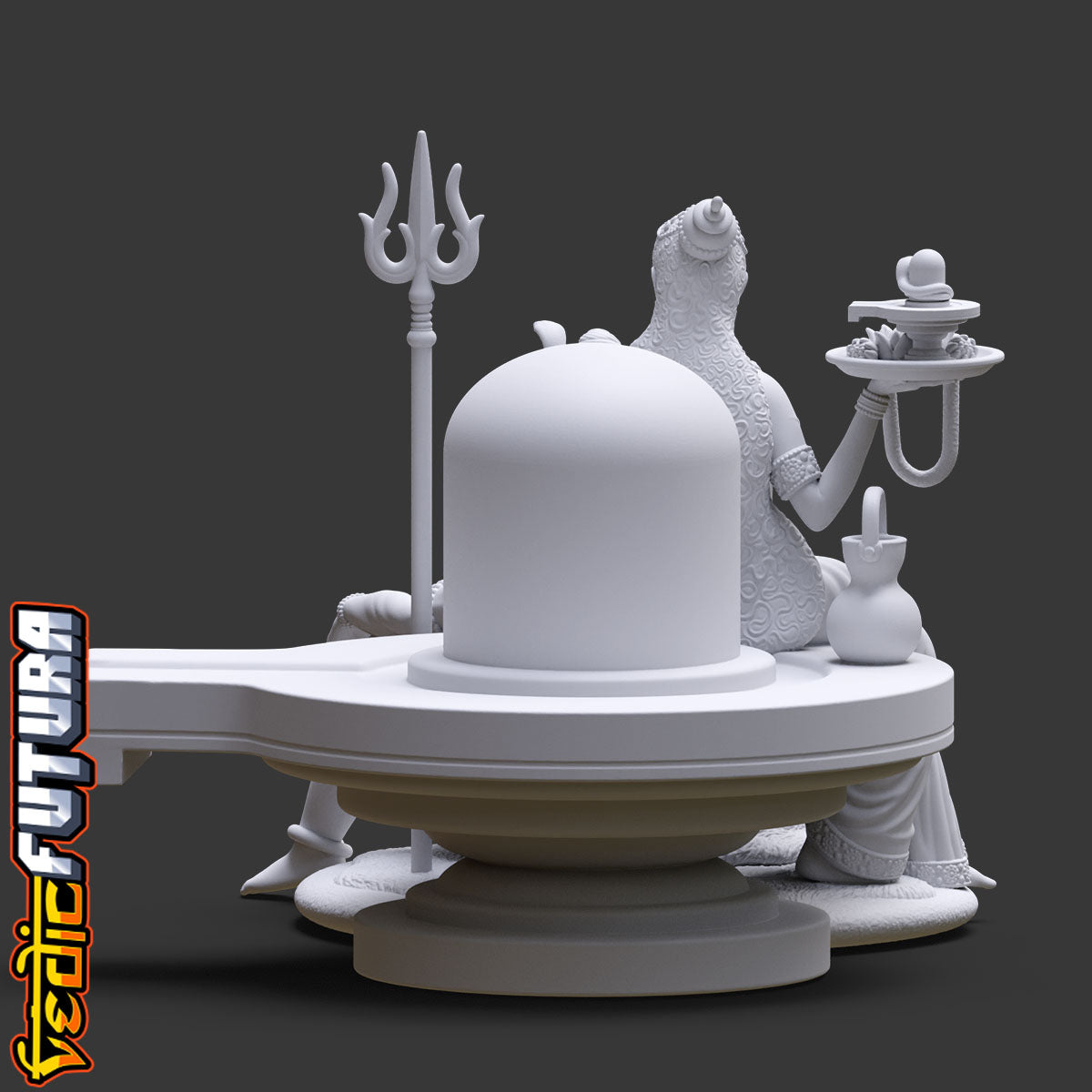 Shiva-Parvati with Child Ganesha: Divine Family