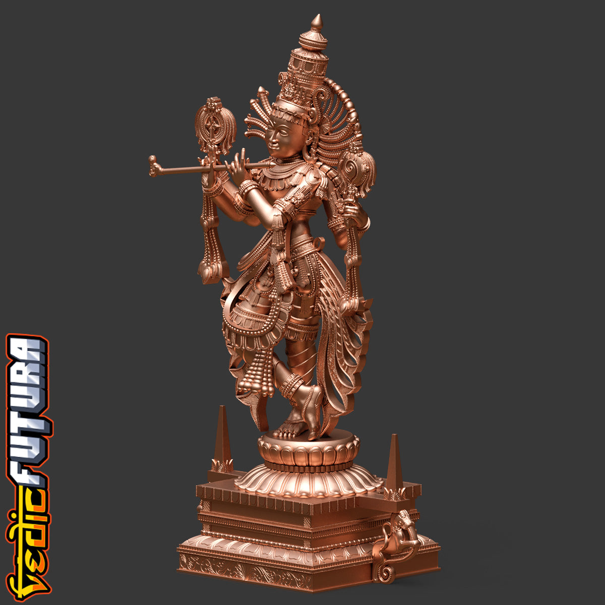 Ornate Venugopal in Hoysala Tradition