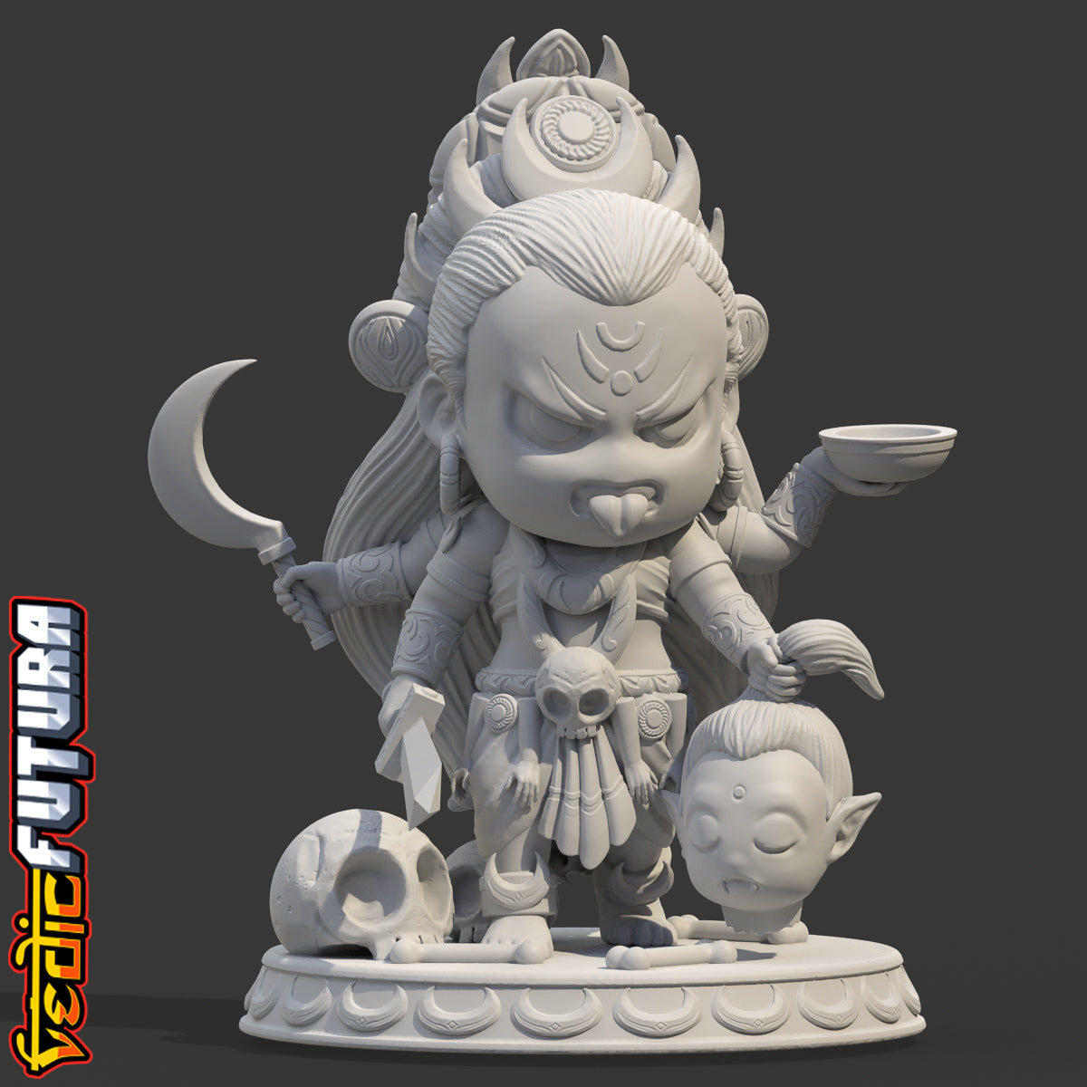 Chibi Kali-Goddess of Time and Death