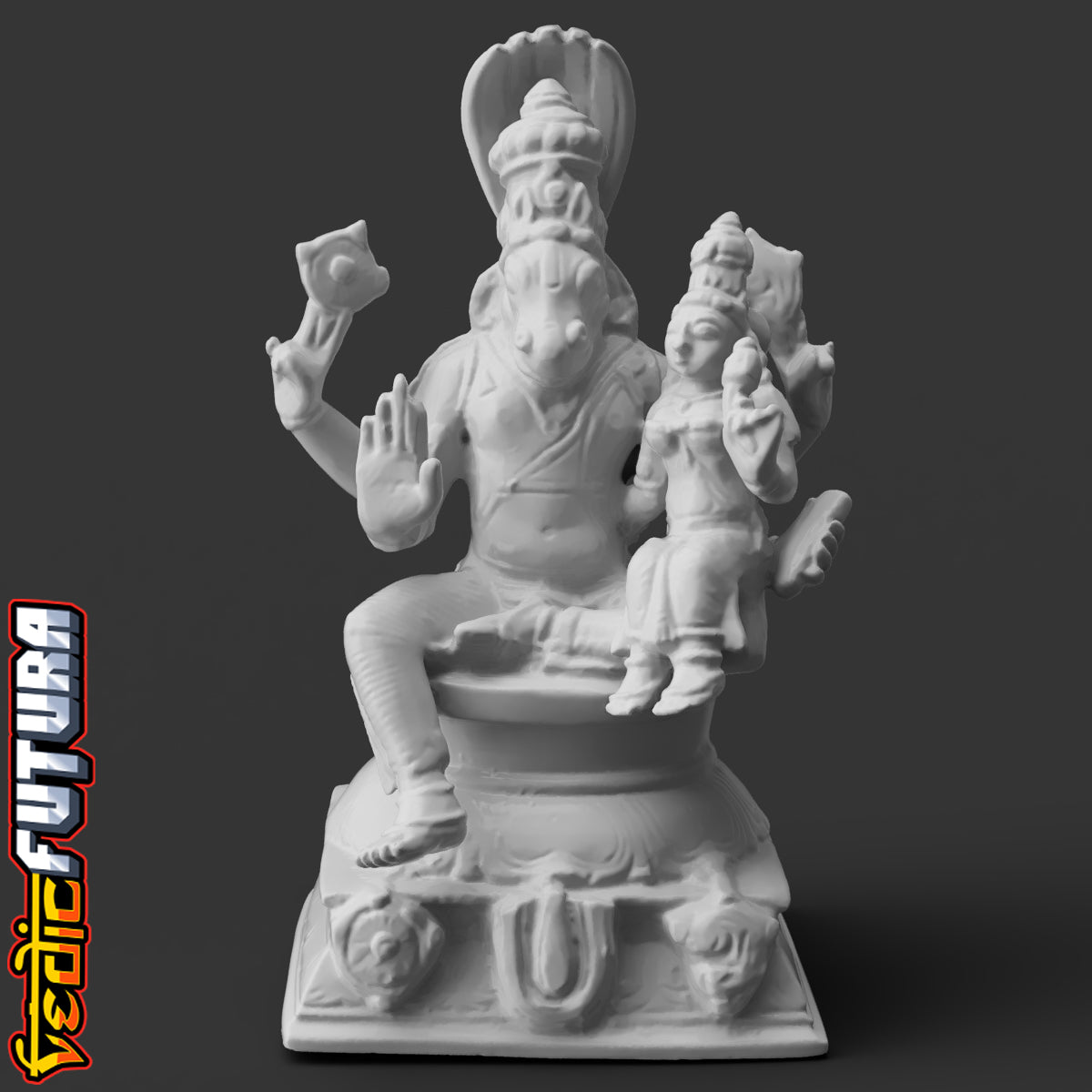 Hayagriva - God of Wisdom, with Lakshmi