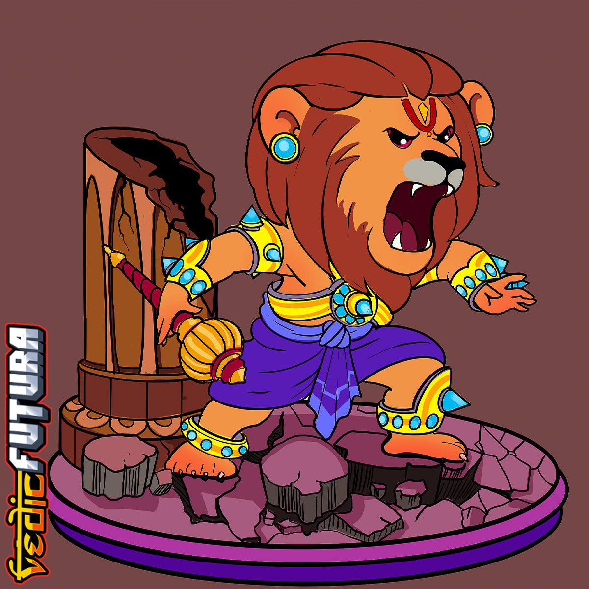 Chibi-Narasimha (The Man-lion Avatar)