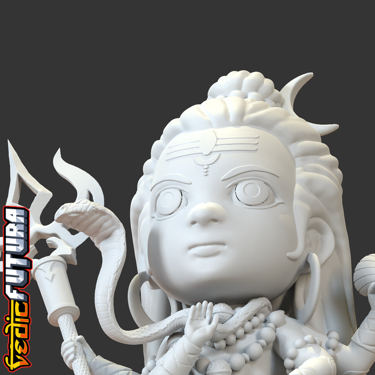 Chibi Shiva The Destroyer Cute [Easy Paint]