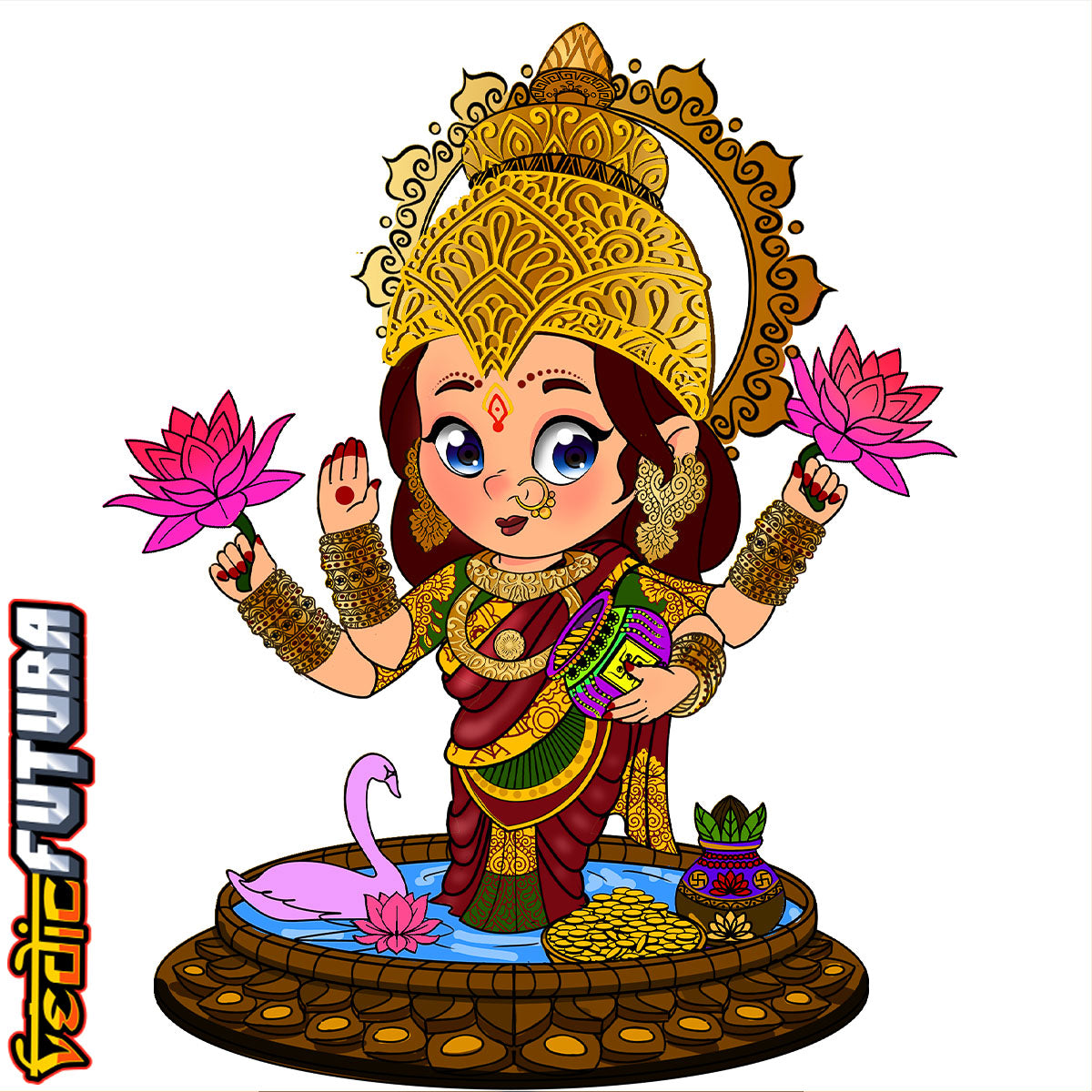 Chibi Lakshmi - Goddess of Wealth