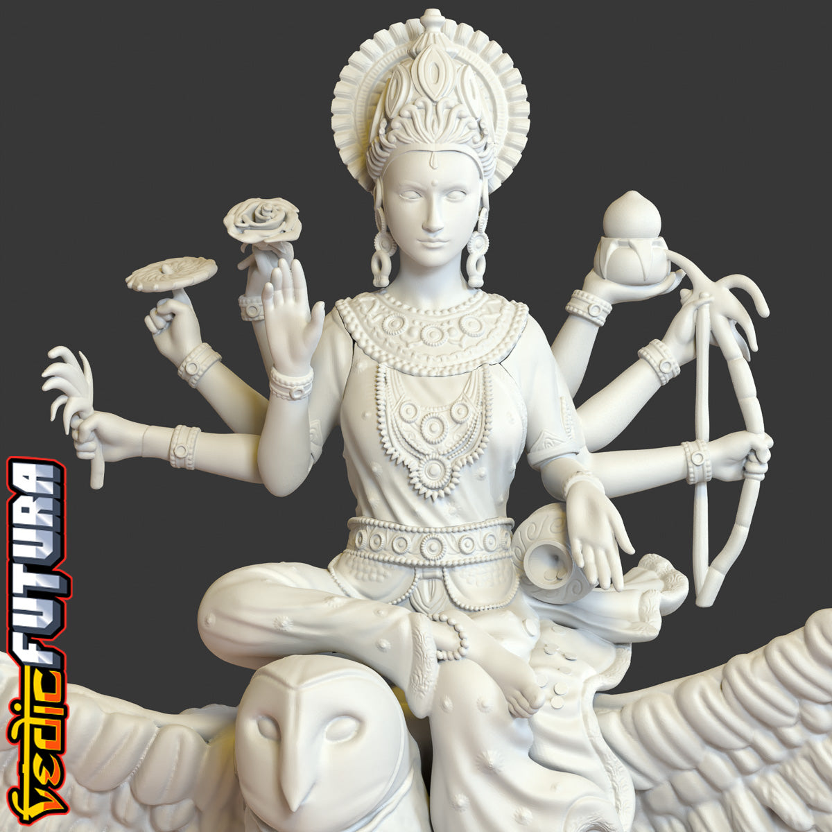 Uluka Carrying Lakshmi - Mindfulness in Prosperity