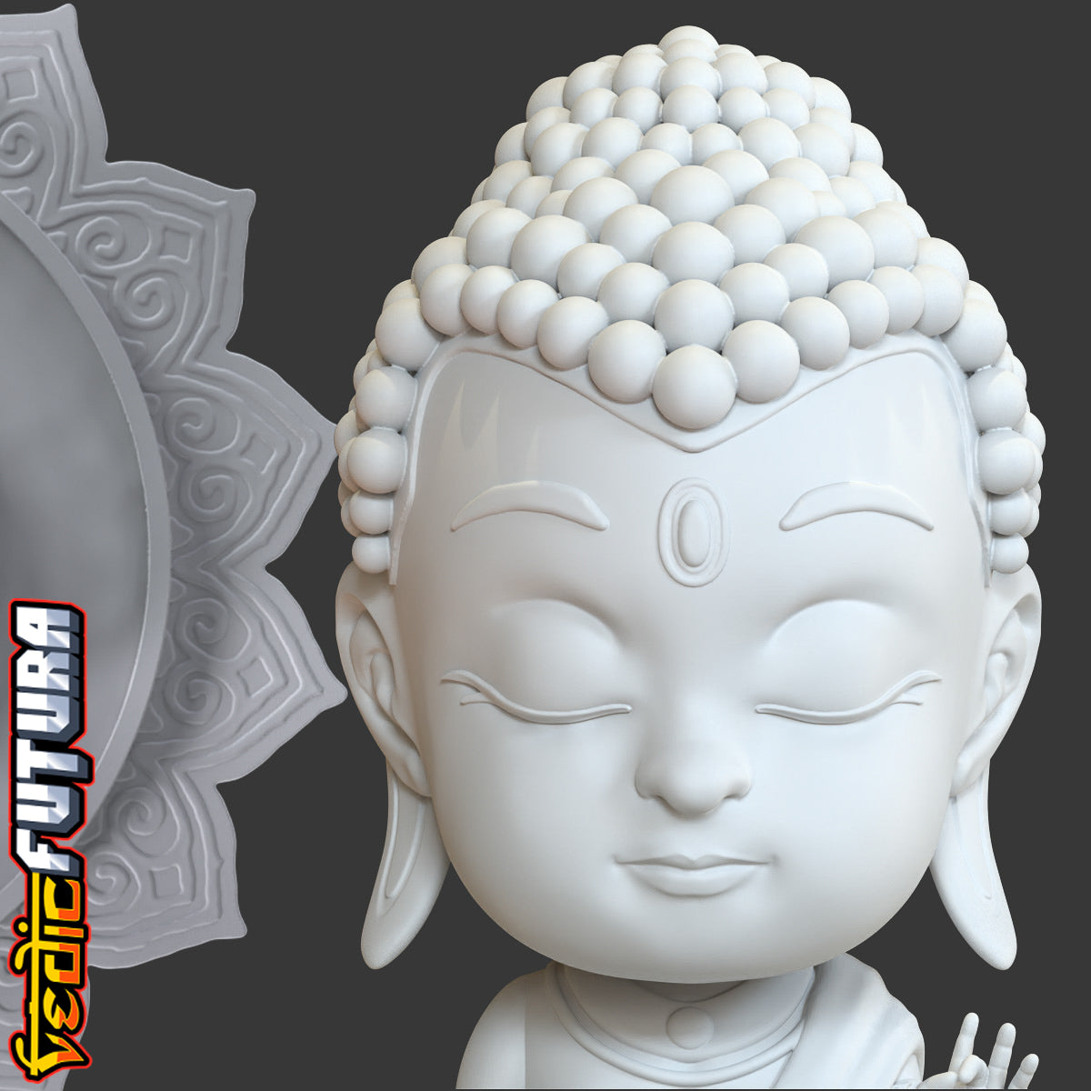 Chibi Buddha - Serenity on the Lotus Pond [Easy Paint]