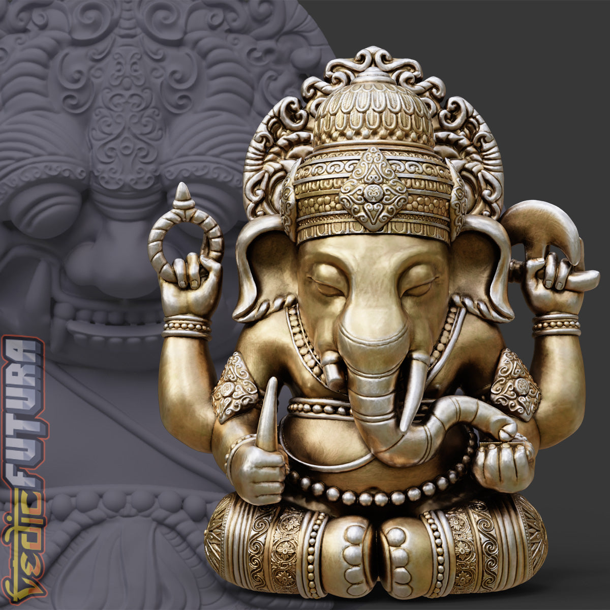 Ornate Balinese Ganesha: Guardian of Thresholds