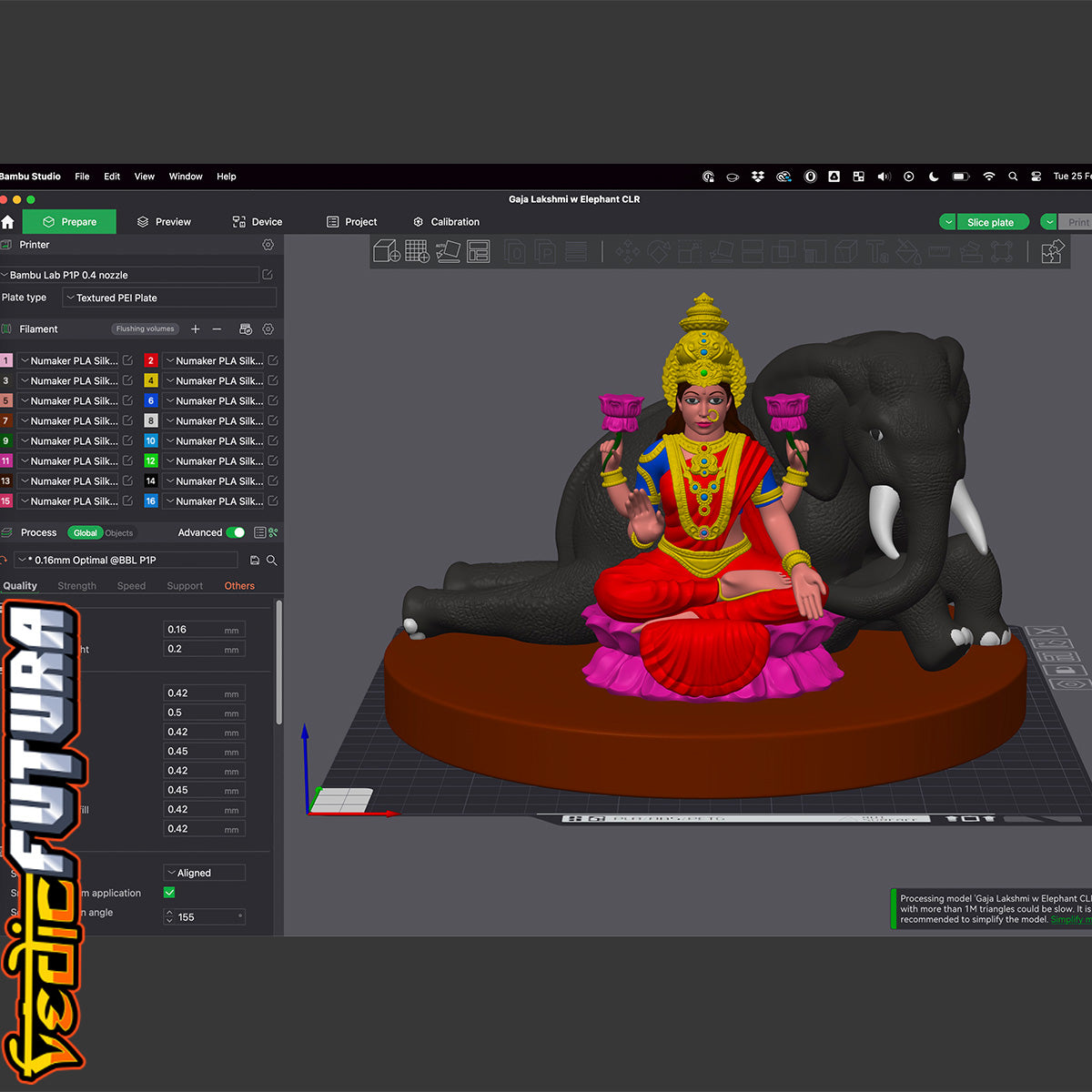 Gaja Lakshmi – Seated with the Royal Elephant