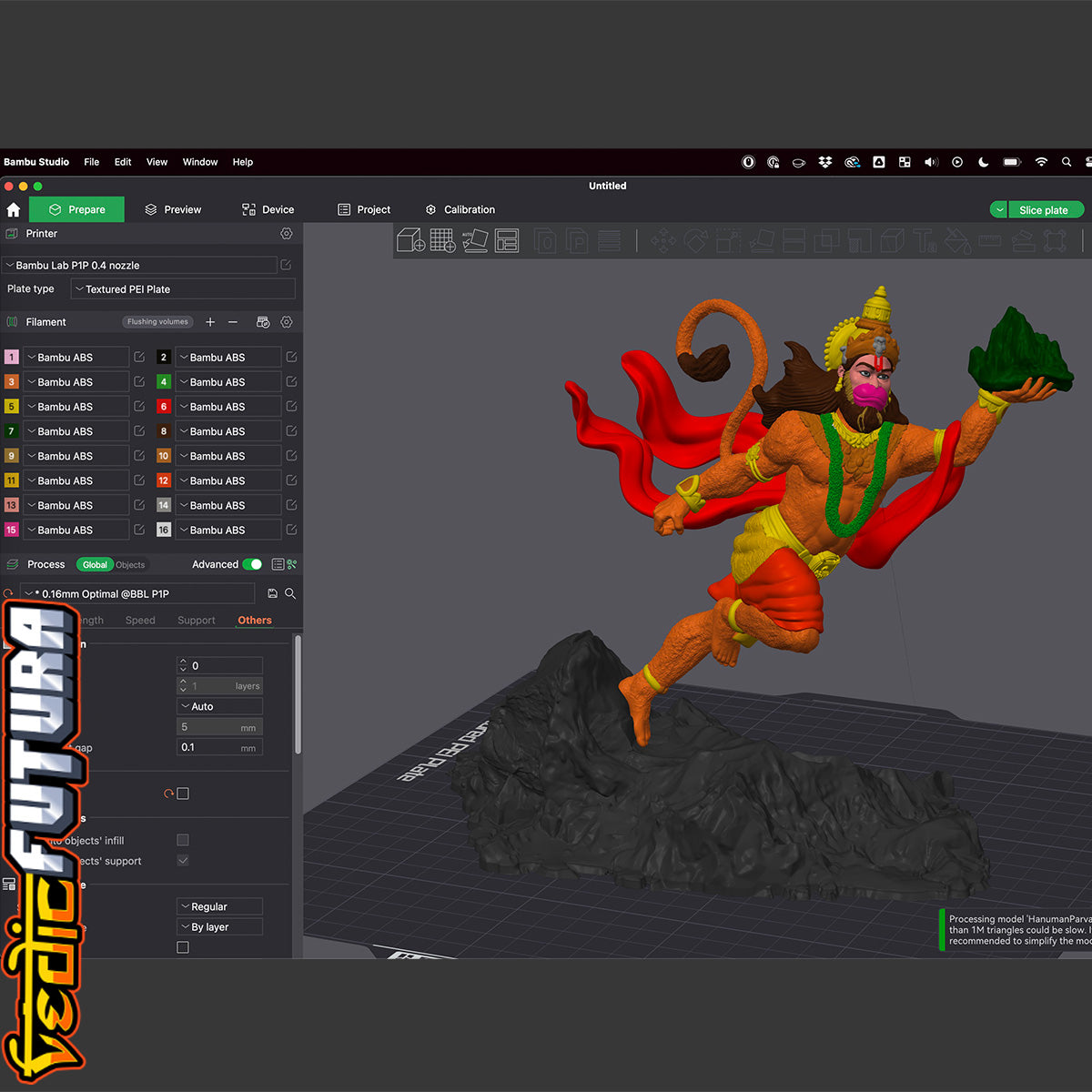 Leap of Devotion: Hanuman with Sanjeevani