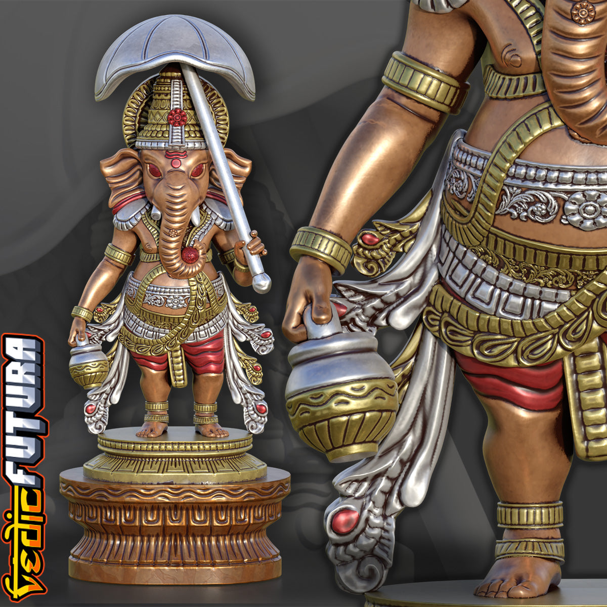 Vamana Ganesha: The Divine Dwarf Avatar Reimagined