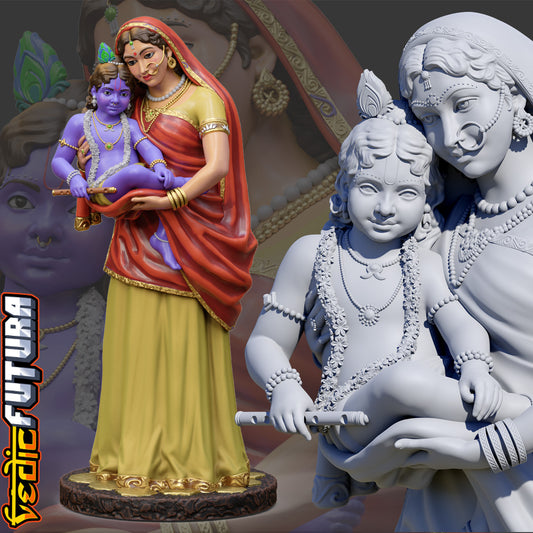 Yashoda and Krishna: Divine Motherhood