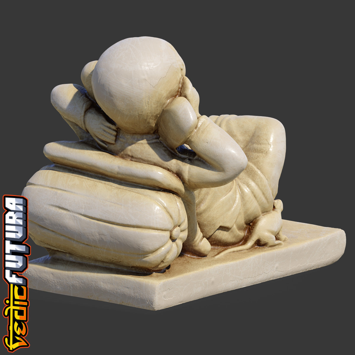 Sleeping Ganesha with Mooshak