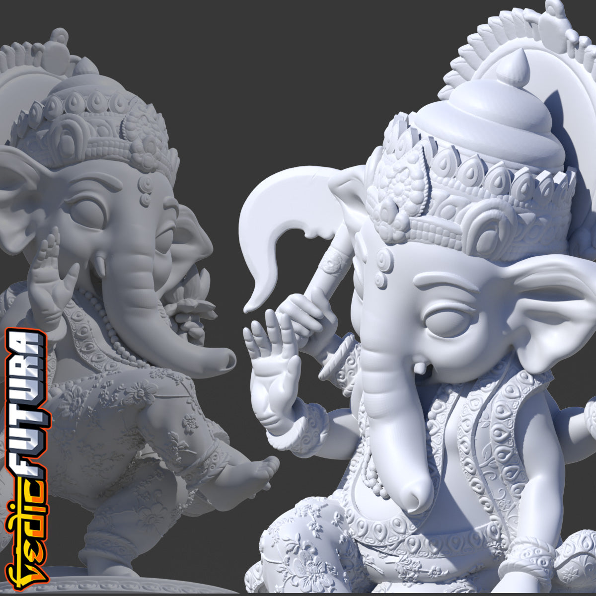 Chibi Ganesh as Nataraja (Lord of Dance)