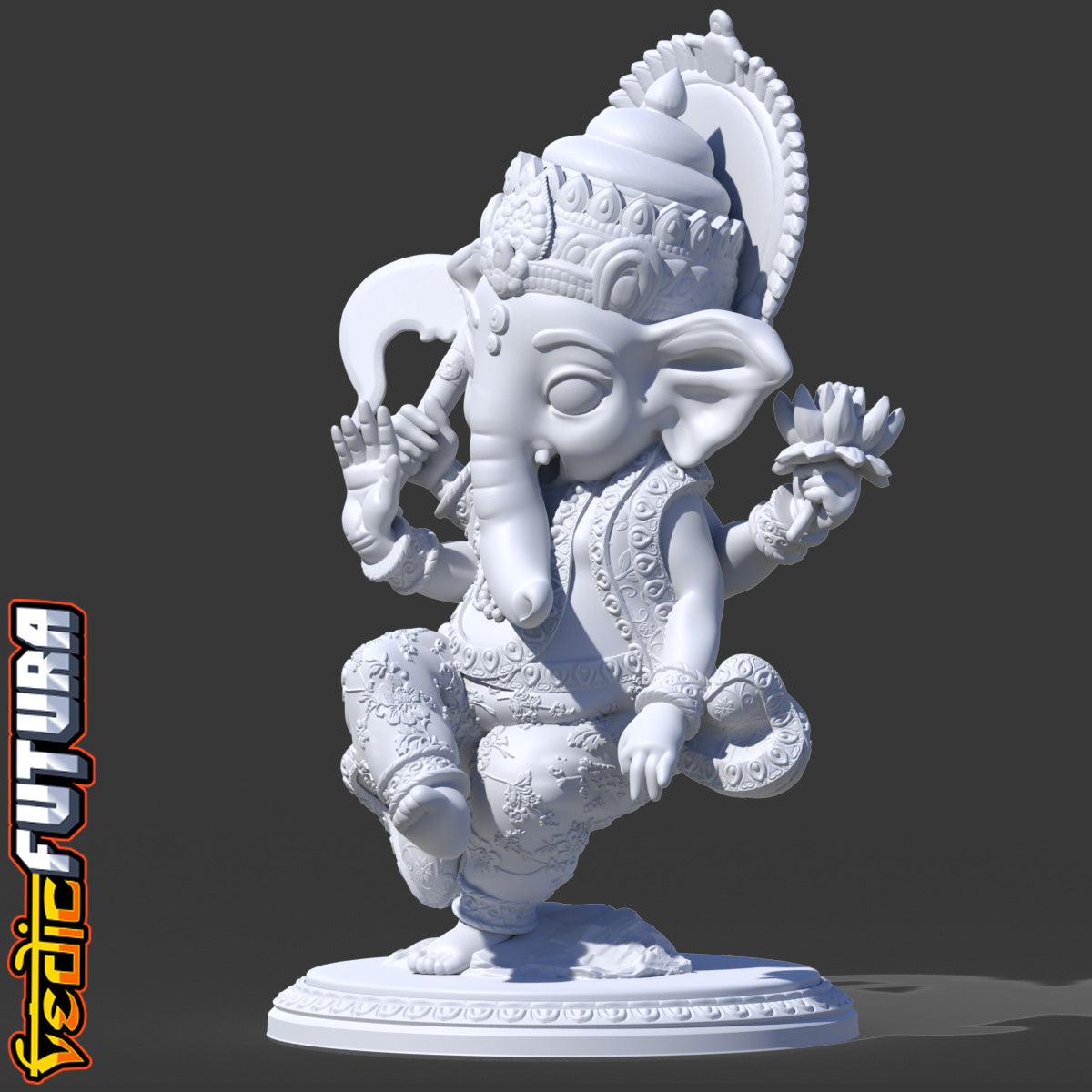 Chibi Ganesh as Nataraja (Lord of Dance)