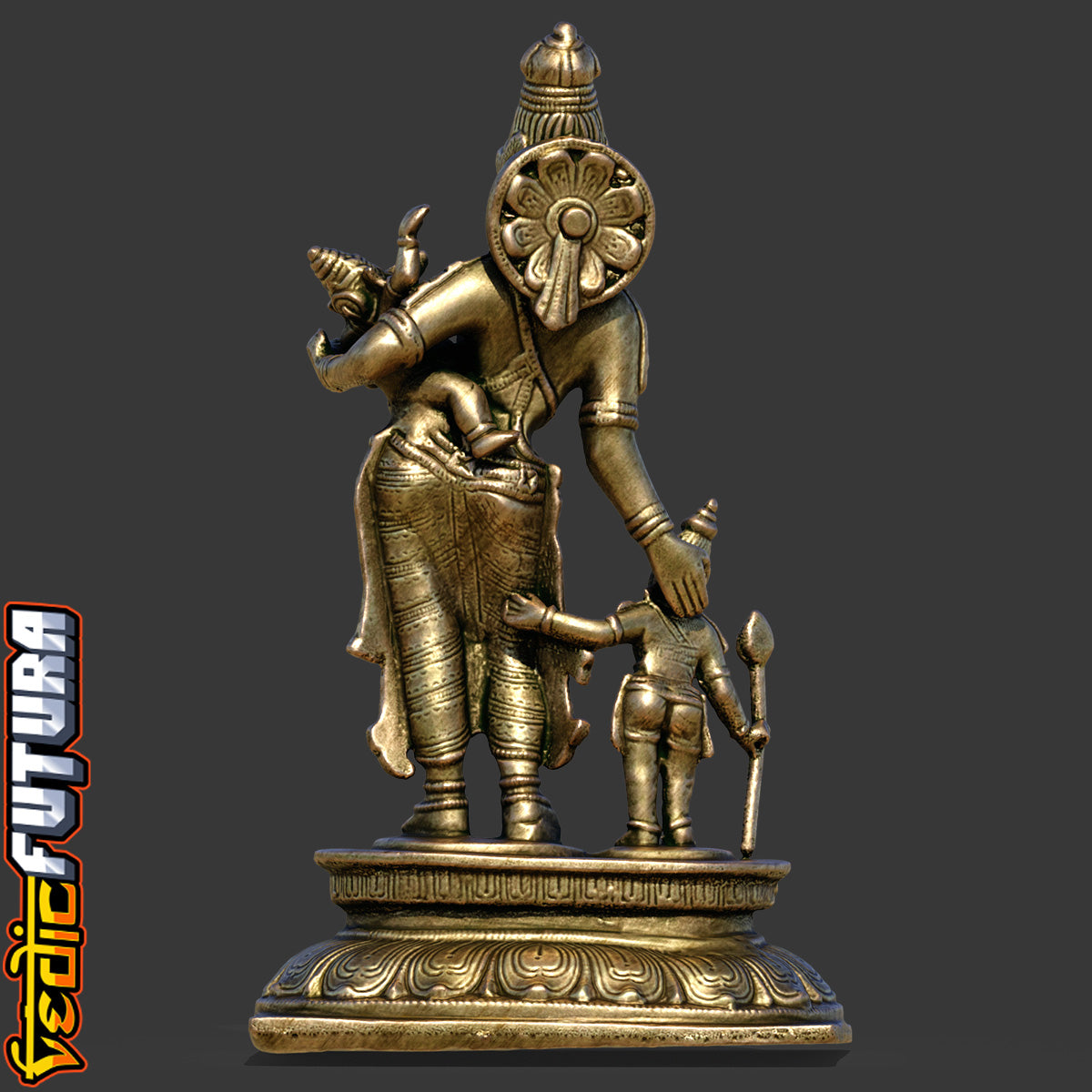 Divine Motherhood: Parvati with Ganesha and Murugan