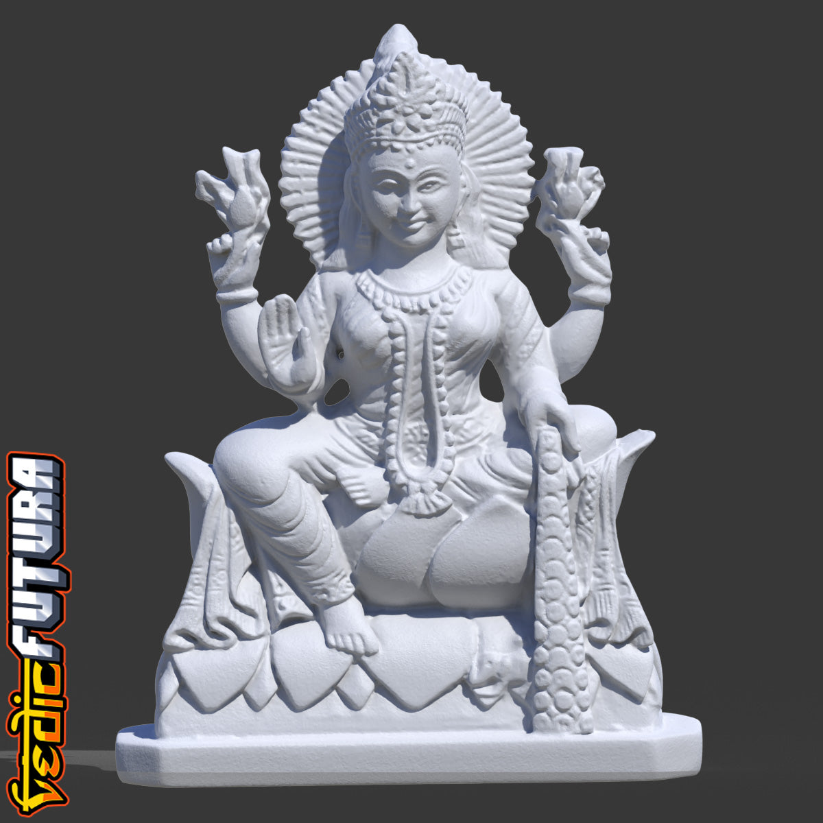 Lakshmi - The Lotus Enthroned