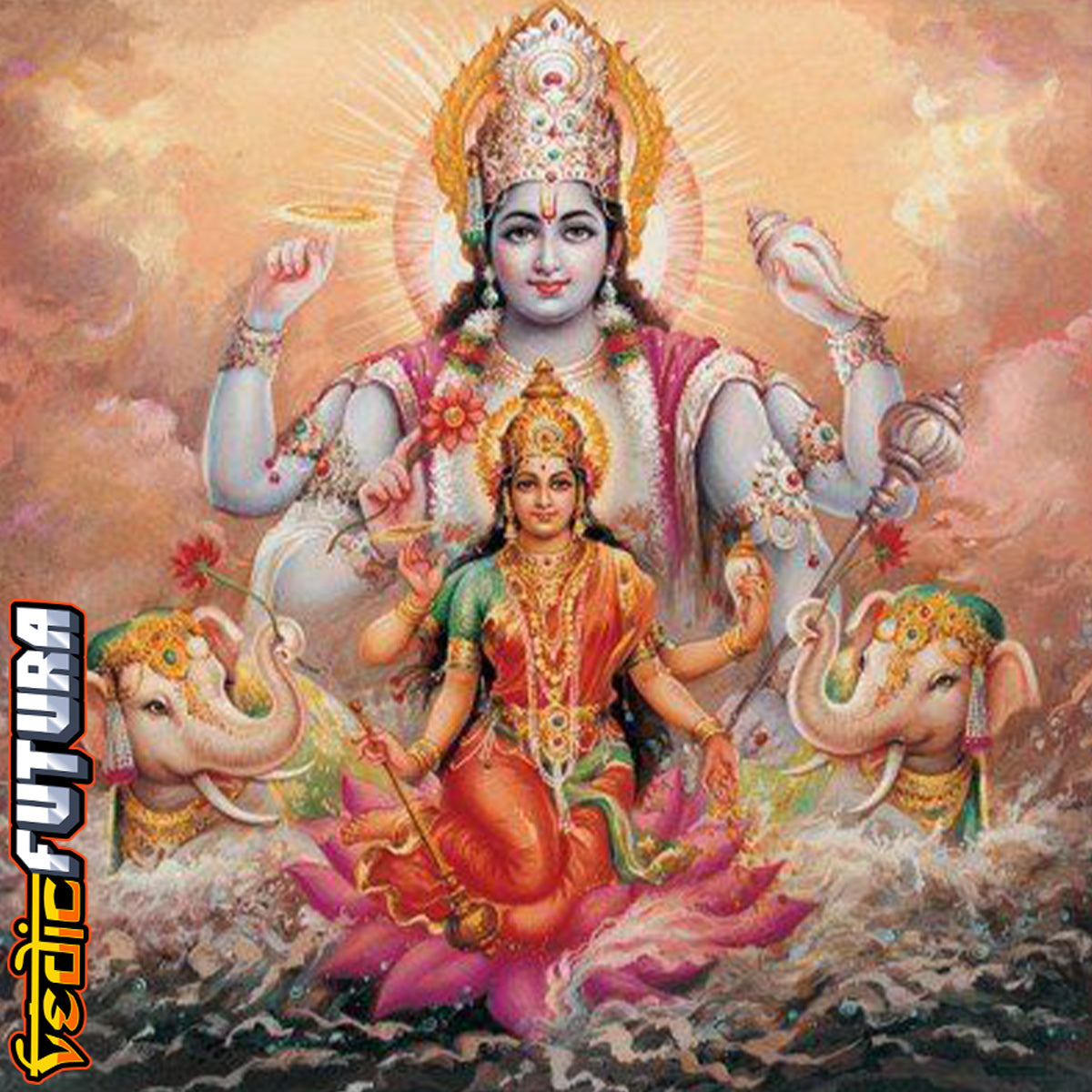 Vishnu and Lakshmi: Emergence from the Cosmic Waters