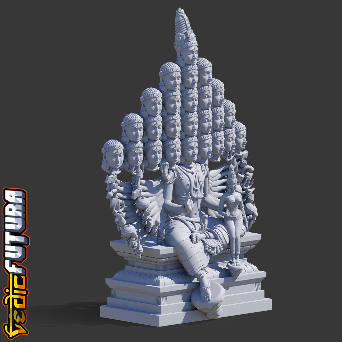 Shiva as the Universe: The 25-Headed Maha SadaShiva