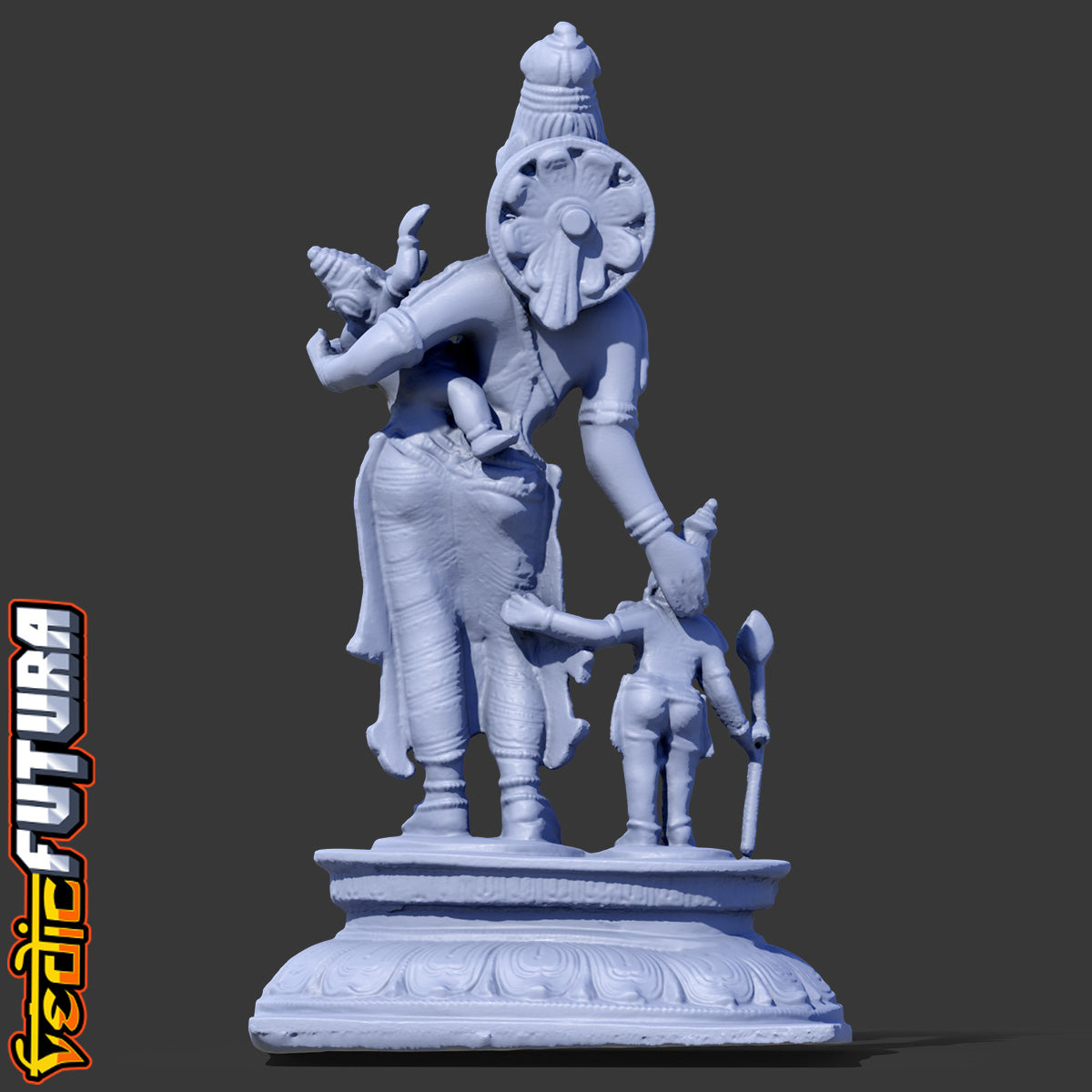 Divine Motherhood: Parvati with Ganesha and Murugan