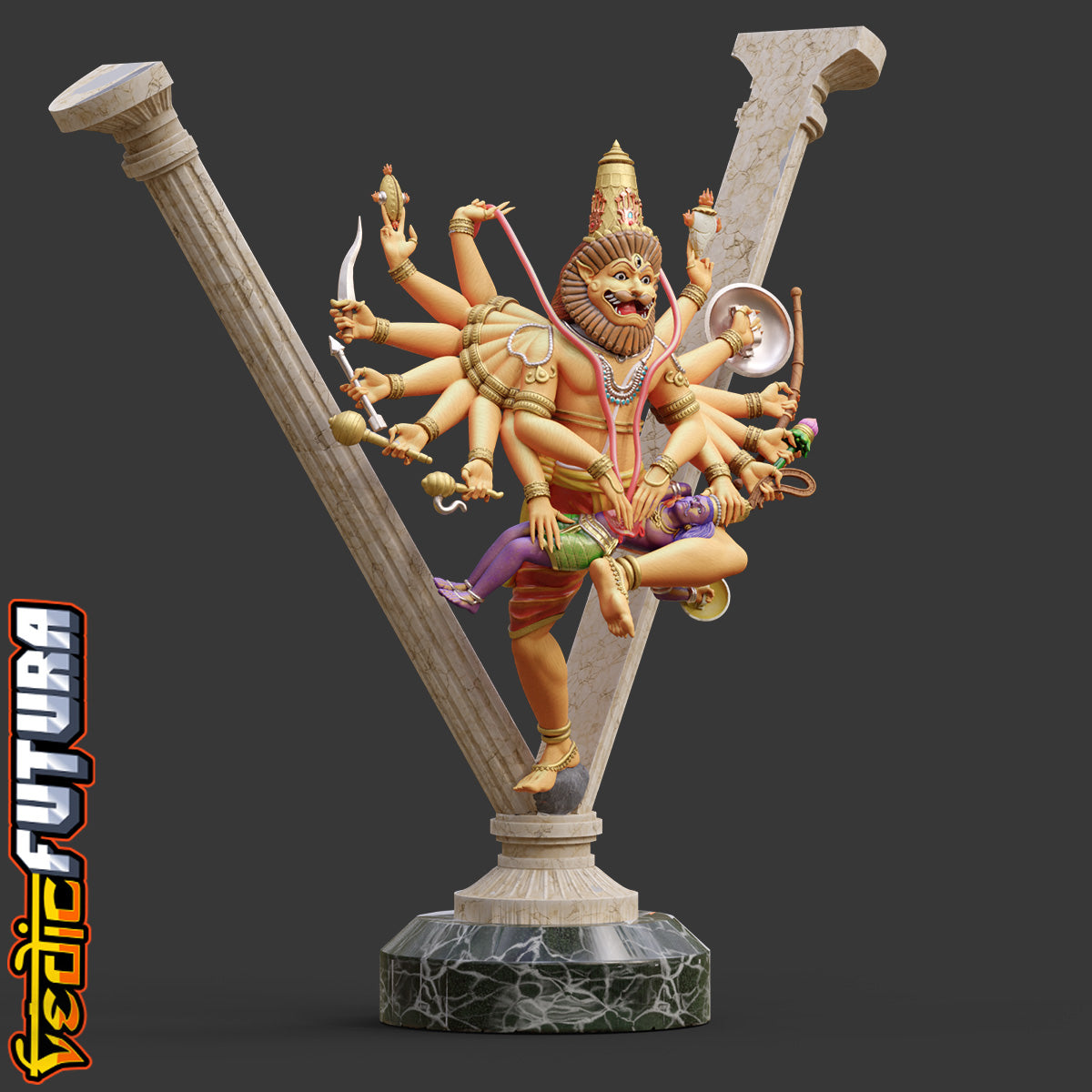 Ugra Narasiṁha from the Pillar