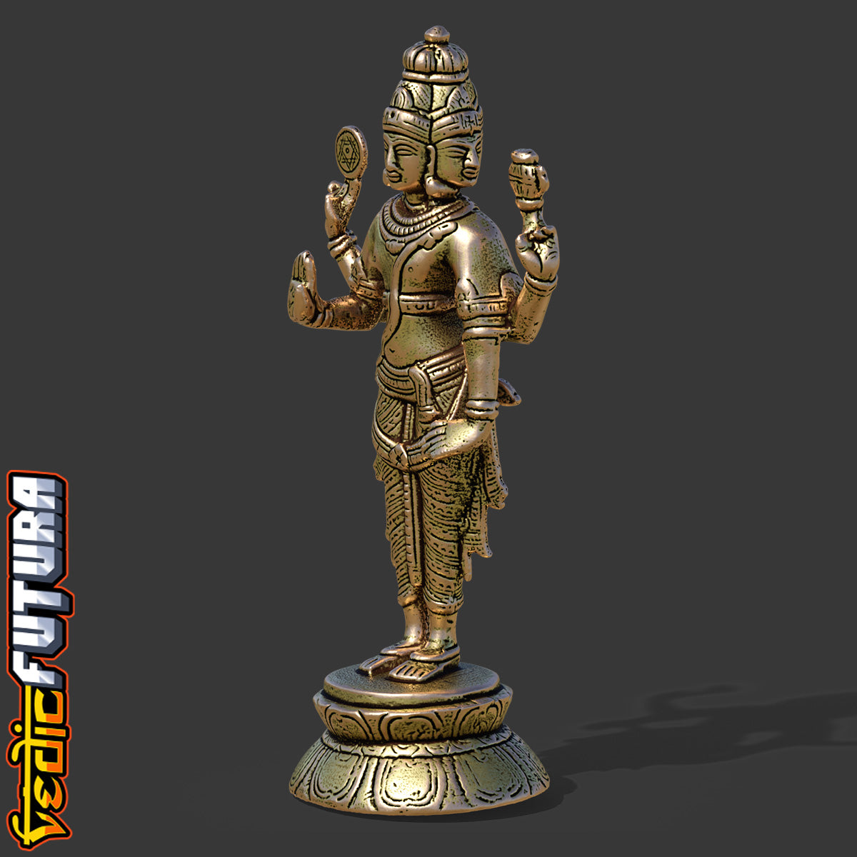 Brahma the Creator: Four Faces of Cosmic Knowledge