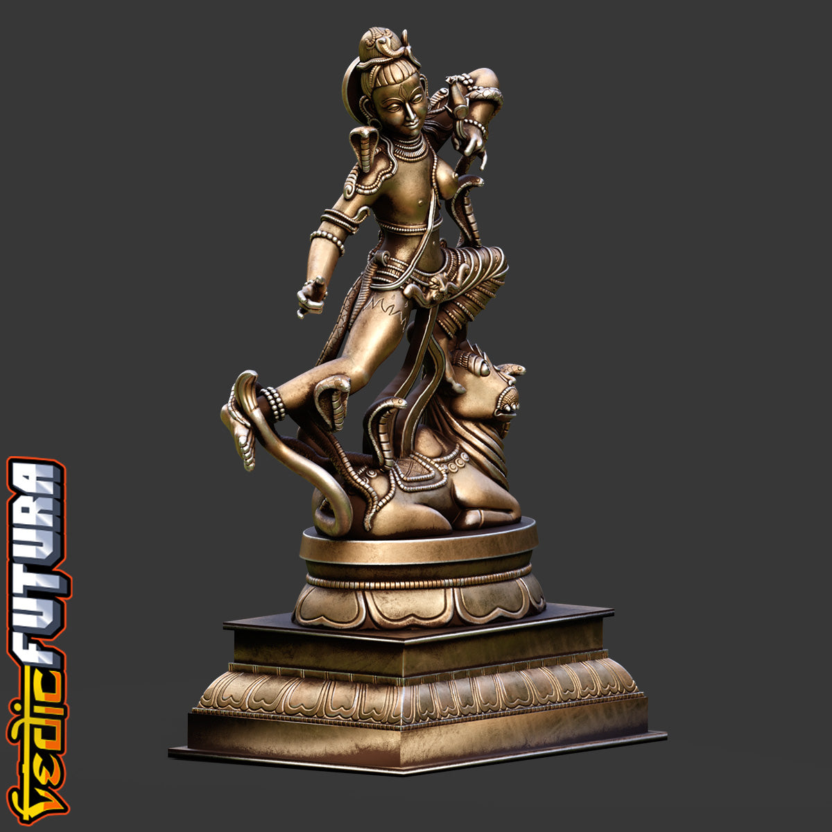 Leaping Ardhanari – Cosmic Union in Motion