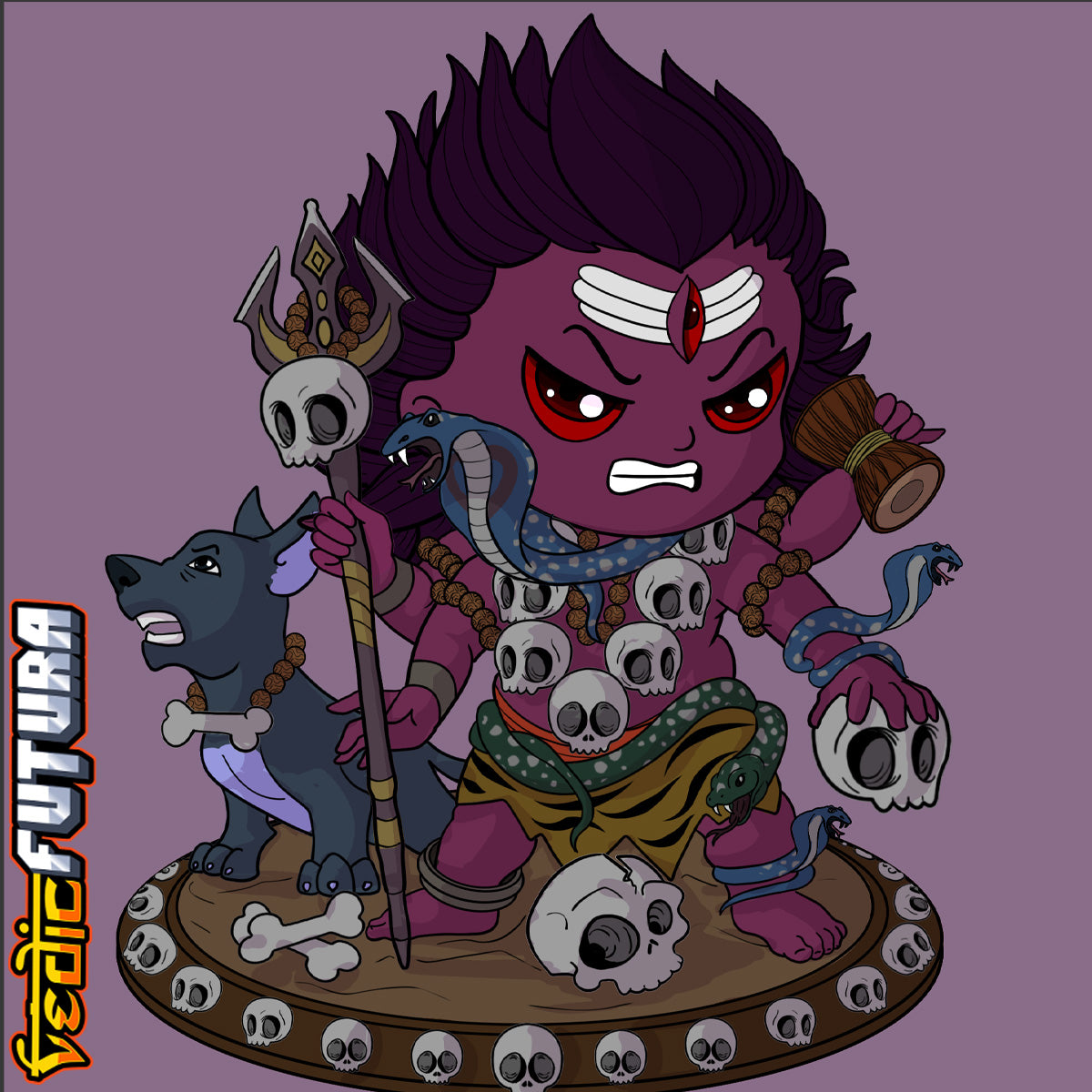 Chibi Bhairava [Easy Paint]