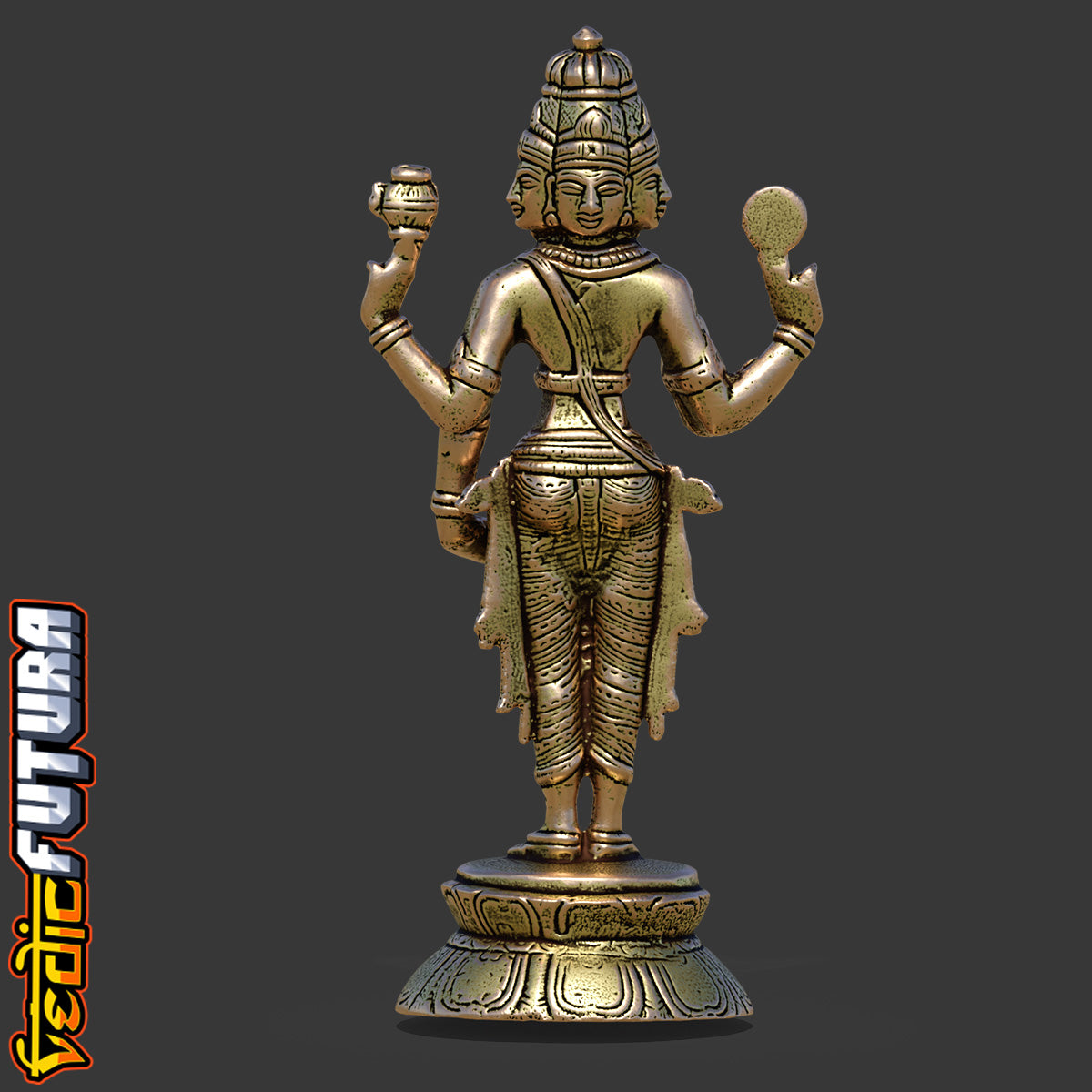 Brahma the Creator: Four Faces of Cosmic Knowledge