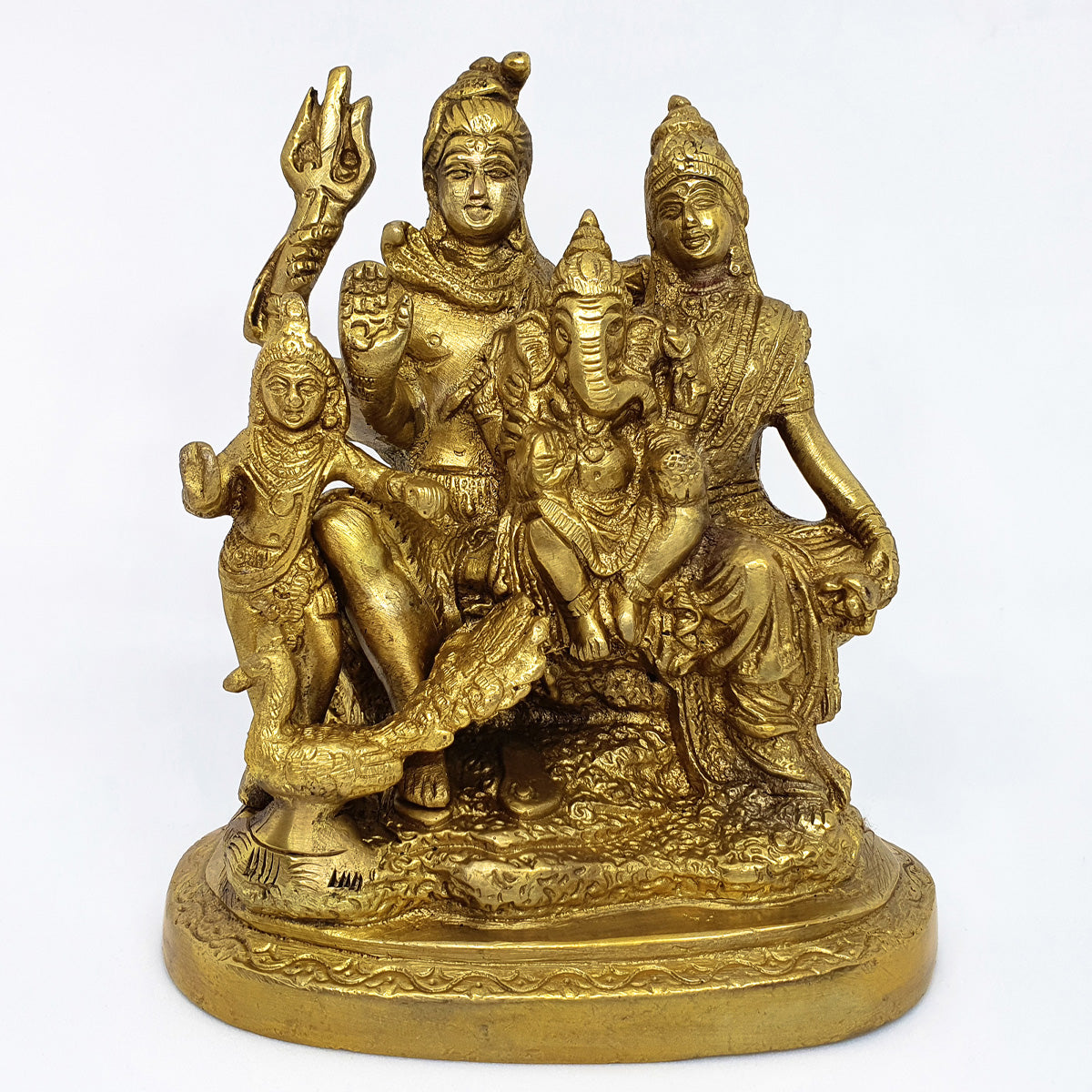 Shiva’s Celestial Family - Ganesh, Parvati and Subramanya