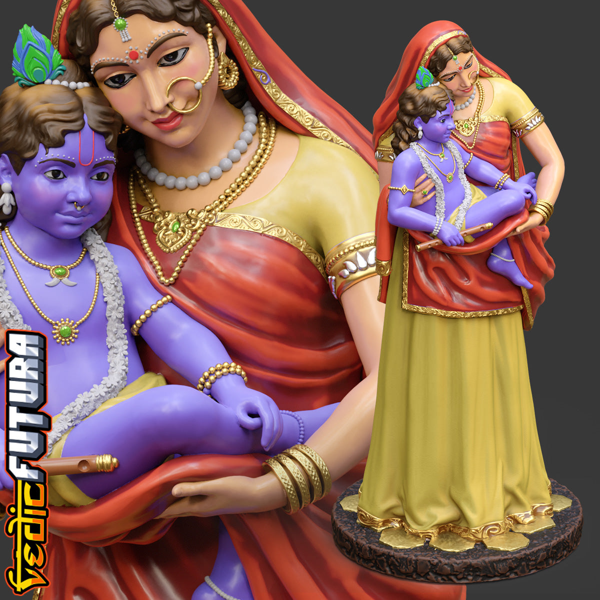 Yashoda and Krishna: Divine Motherhood