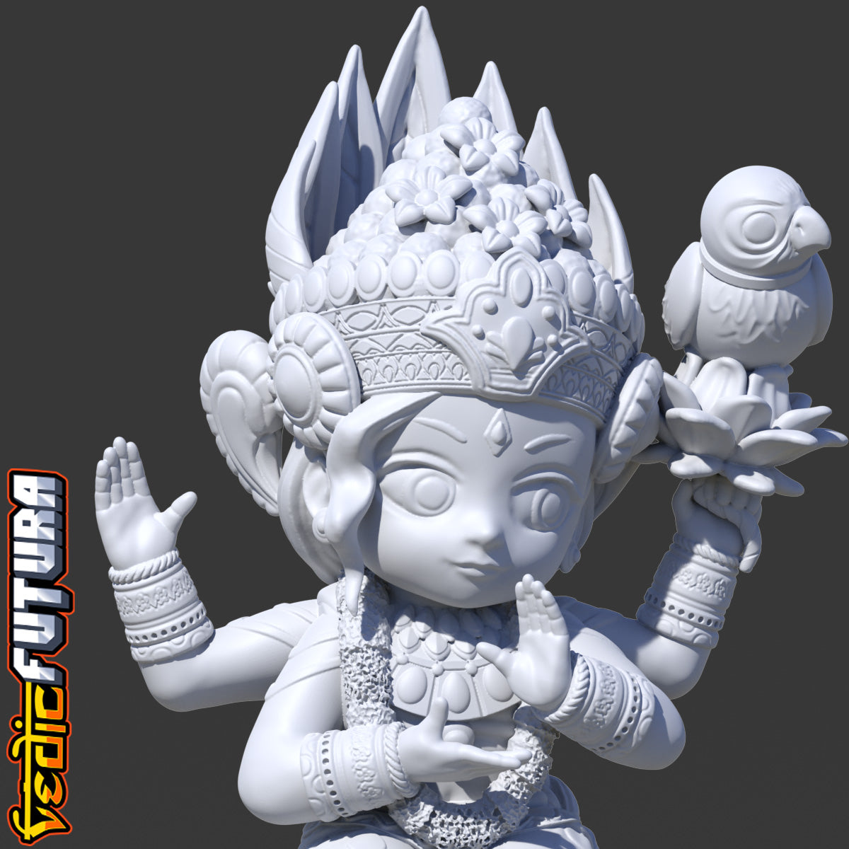 Chibi Goddess Tulsi [[Easy Paint]]