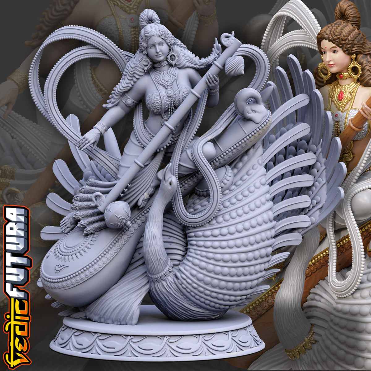 Veena Vaahini: Saraswati on the Celestial Veena