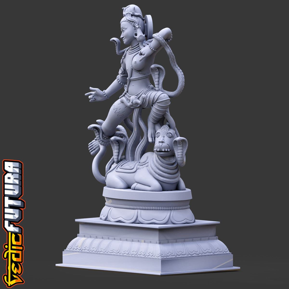 Leaping Ardhanari – Cosmic Union in Motion